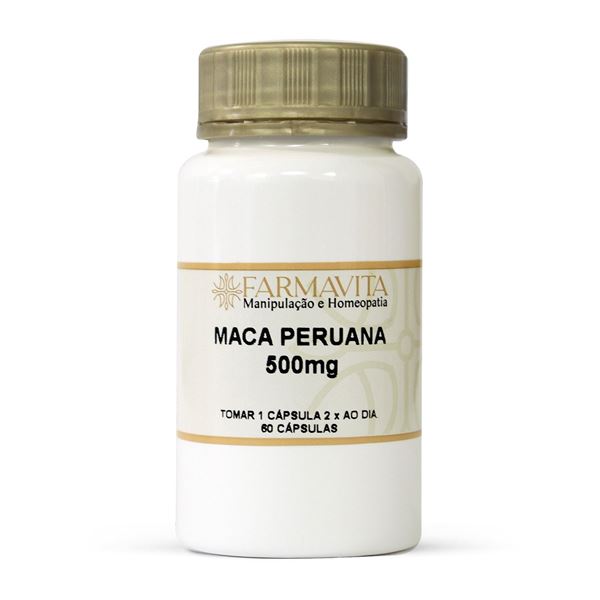 Maca Peruana 500mg 60 Cápsulas