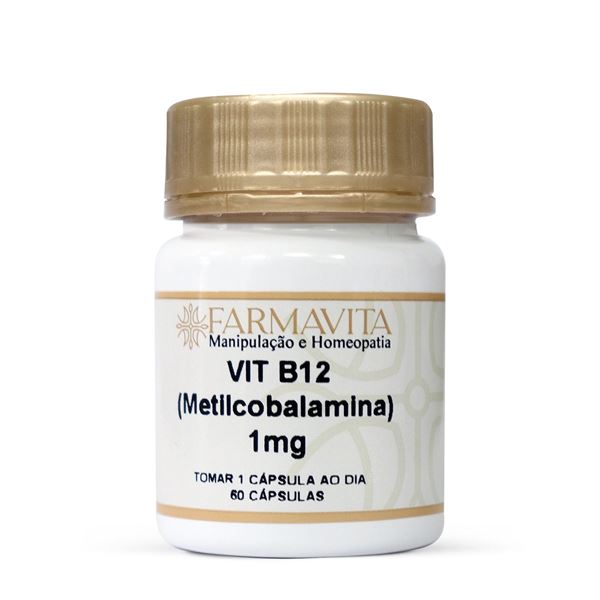 Vitamina B12 (Metilcobalamina) 1mg 60 Cápsulas