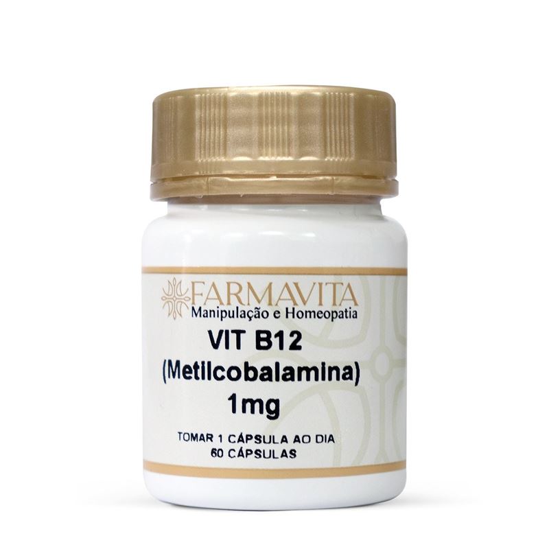 Vitamina B12 (Metilcobalamina) 1mg 60 Cápsulas