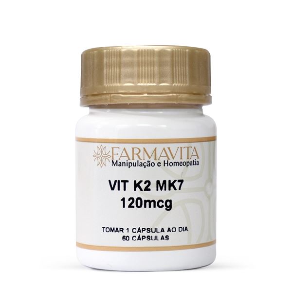 Vitamina K2 MK7 120mcg 60 Cápsulas