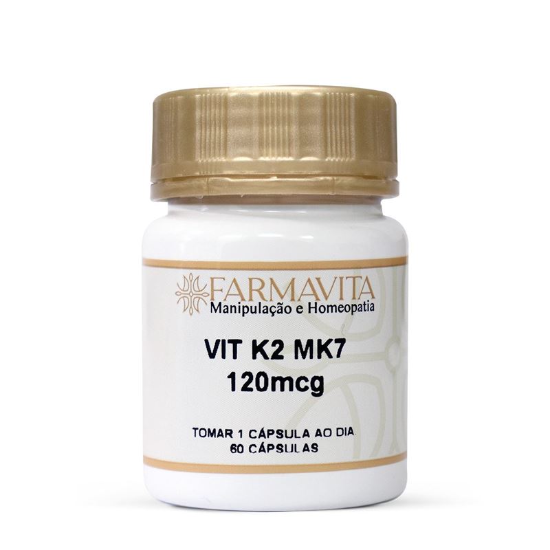 Vitamina K2 MK7 120mcg 60 Cápsulas