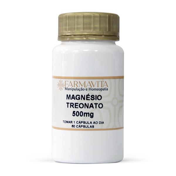 Magnésio Treonato 500mg 60 Cápsulas