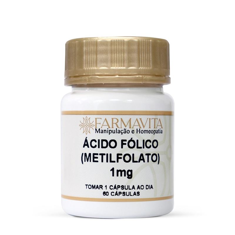 Ácido Fólico (Metilfolato) 1mg 60 Cápsulas