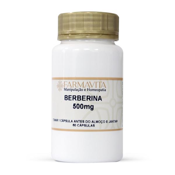 Berberina 500mg 60 Cápsulas