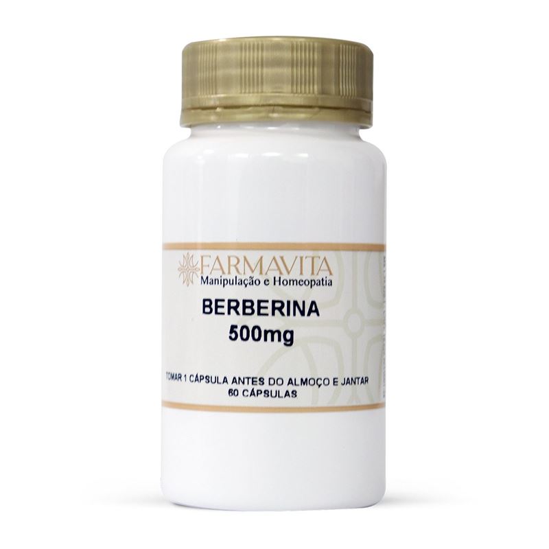 Berberina 500mg 60 Cápsulas