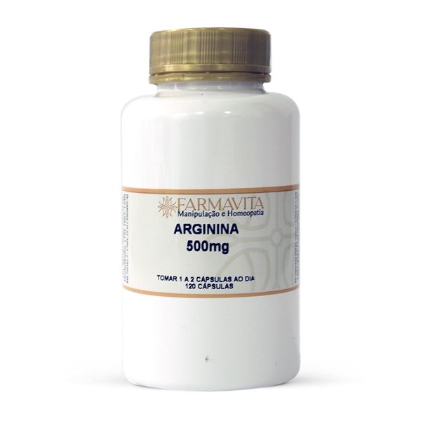 Arginina 500mg 120 Cápsulas