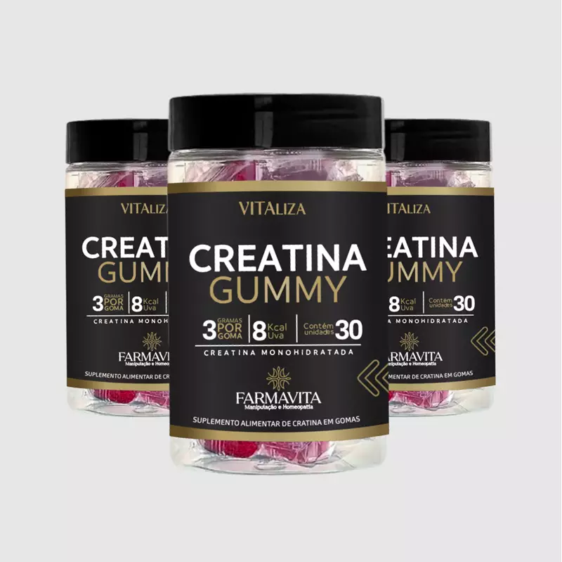 Creatina Gummy 30un. 3g cada goma cada -  Leve 3 pague 2